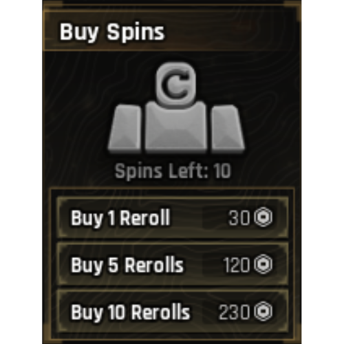 5 Rerolls